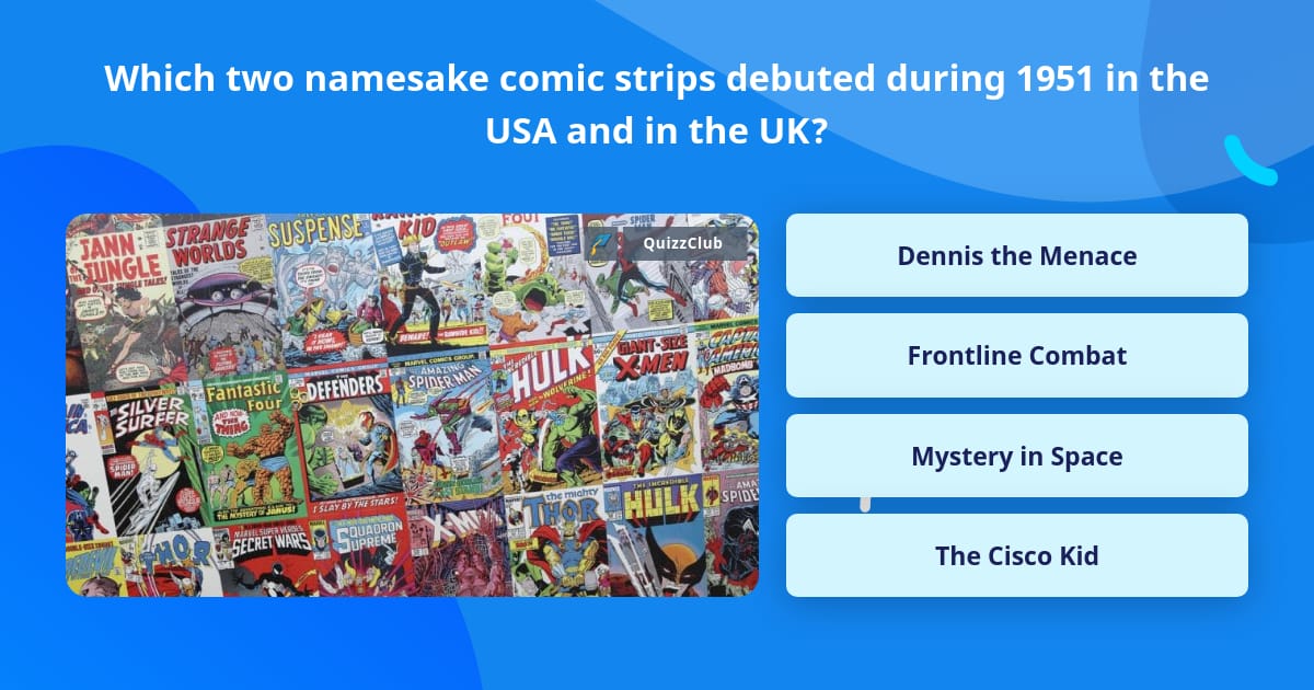 Which two namesake comic strips... | Trivia Questions | QuizzClub