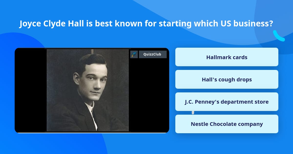 Joyce Clyde Hall is best known for... | Trivia Answers | QuizzClub
