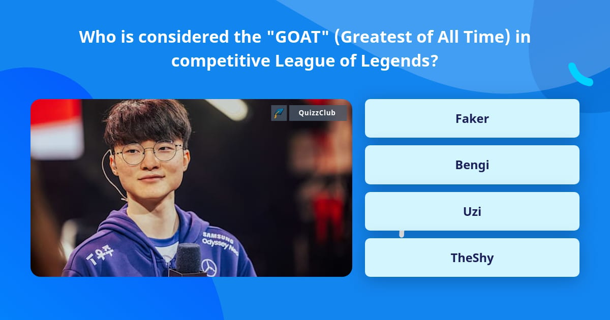 Goat Any Questions Who is considered the