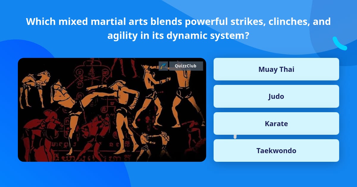 Which mixed martial arts blends... Trivia Questions