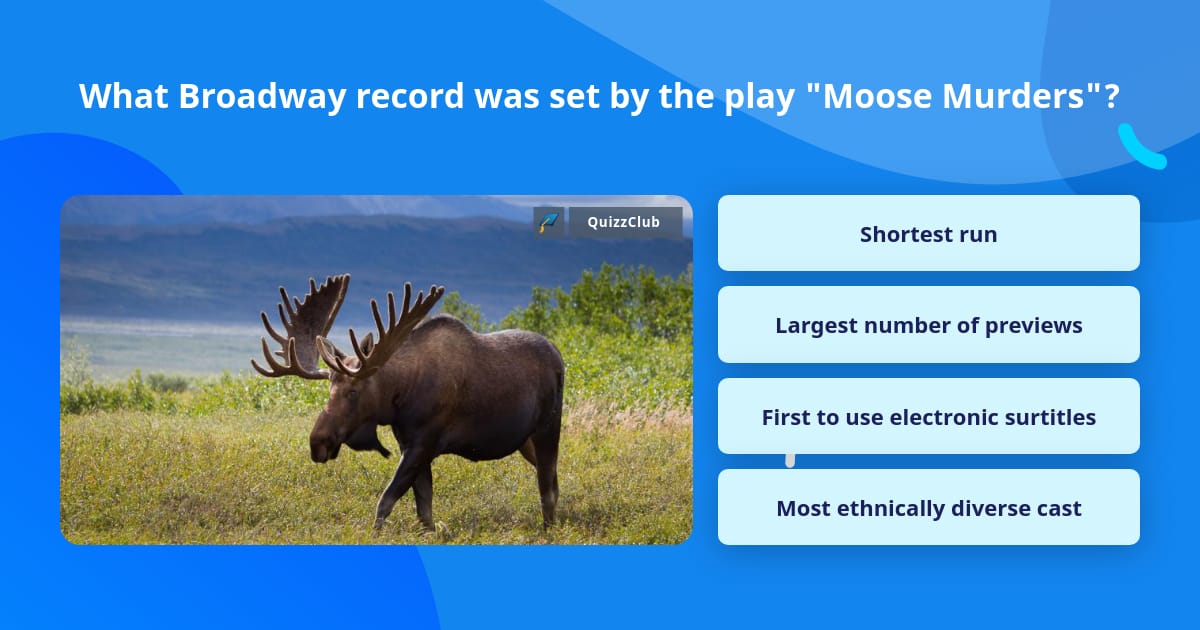 What Broadway Record Was Set By The Trivia Questions QuizzClub