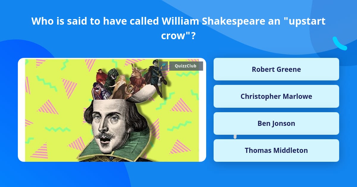 William Questions Who is said to have called William... | Trivia Questions | QuizzClub