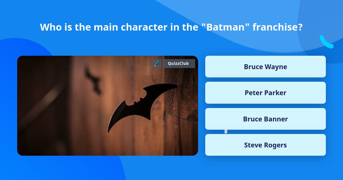 Who is the main character in the... | Trivia Questions | QuizzClub