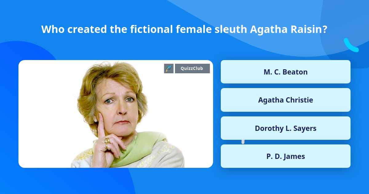 Trivia Master Female Who created the fictional female... | Trivia Questions | QuizzClub