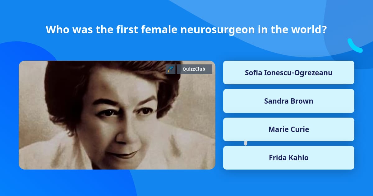 Trivia Master Female Who was the first female... | Trivia Questions | QuizzClub