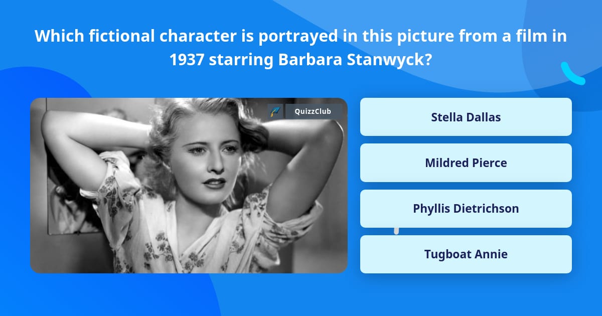 Which fictional character is... | Trivia Answers | QuizzClub