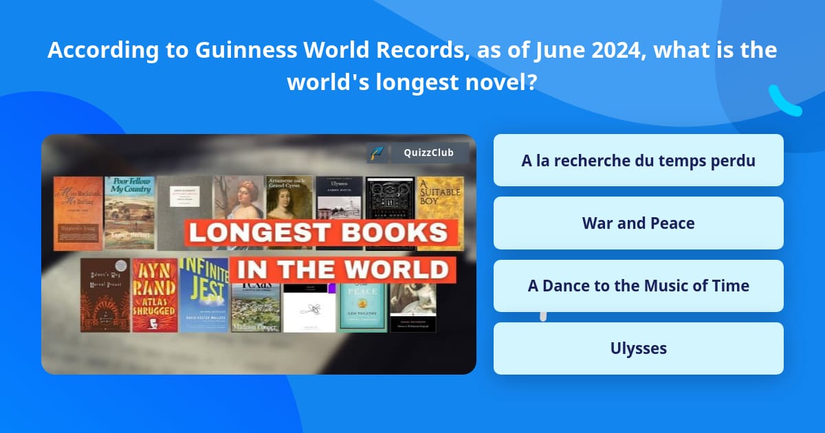According to Guinness World Records,... | Trivia Questions | QuizzClub