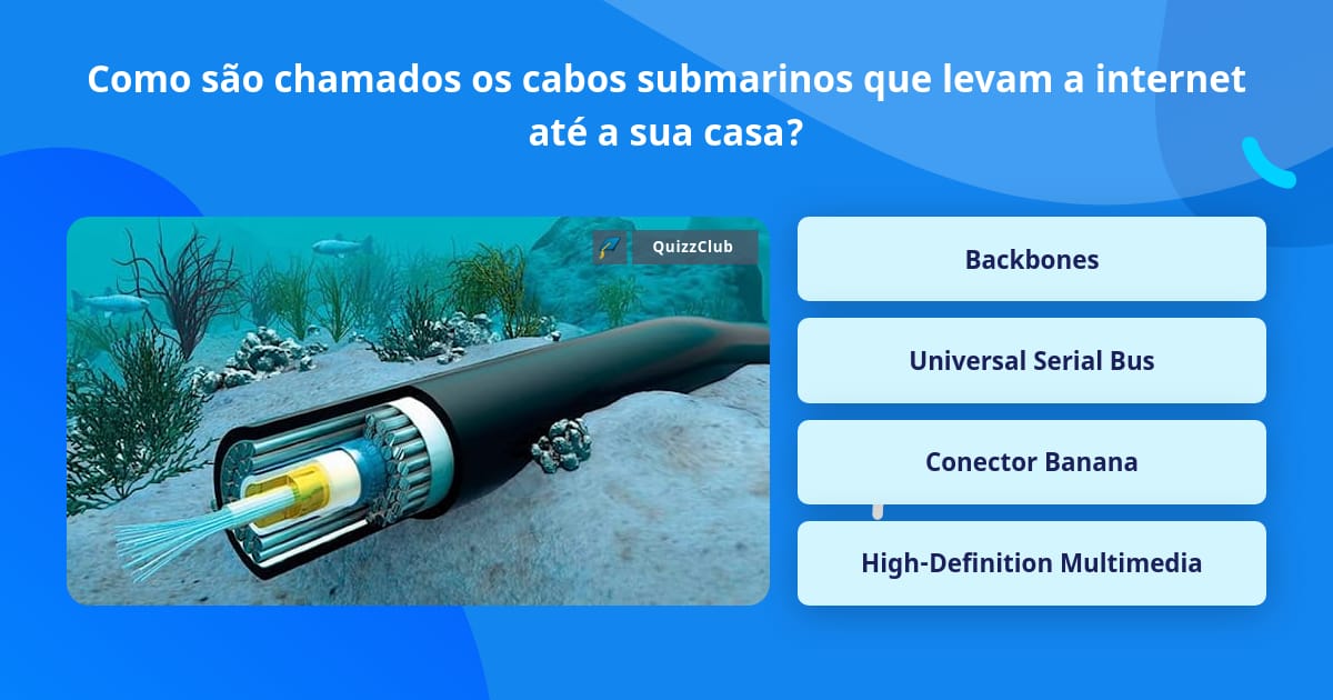 Como são chamados os cabos... | Perguntas Triviais | QuizzClub